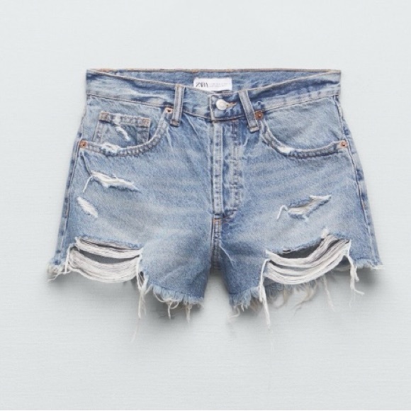 NWT Zara Denim Shorts - Picture 3 of 7